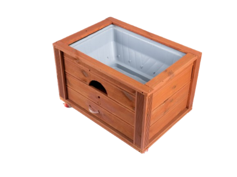 자동급수기능 방부목재화분 1호 (690x525x425mm)