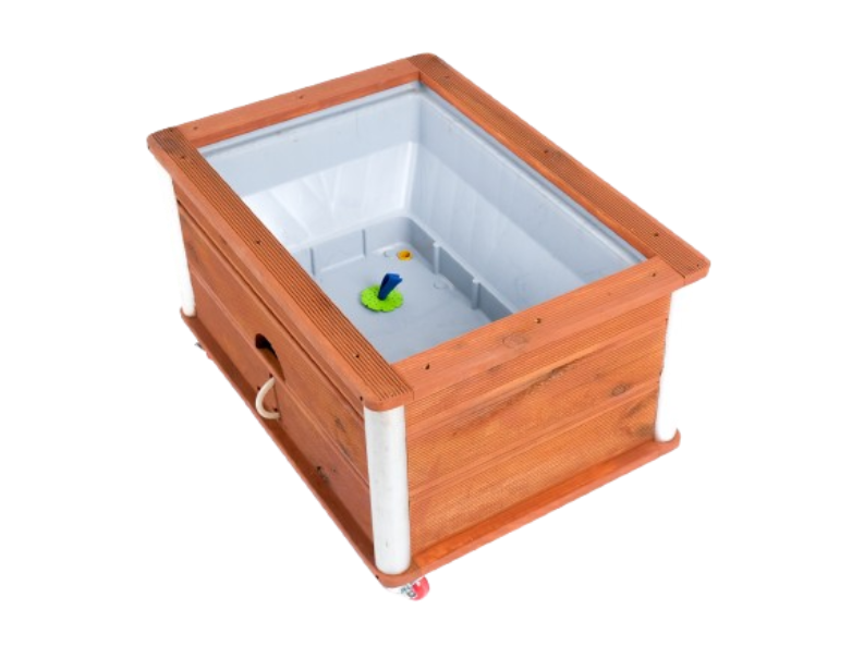 자동급수기능 방부목재화분 2호 알미늄기둥 (690x525x425mm)